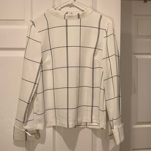 Black and White long sleeve blouse from H&M